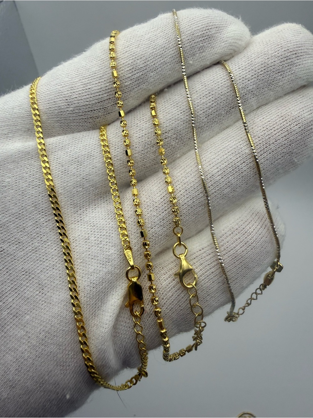 14k Gold Plated Sterling Silver Anklet Bracelets